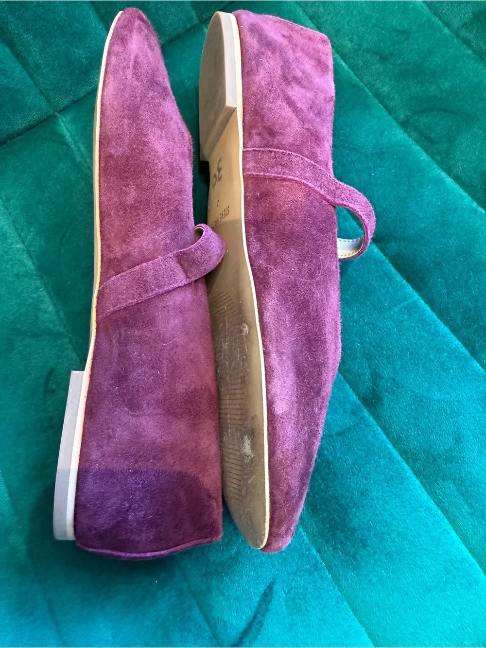 Steve Madden Purple Suede Mary Jane Flats